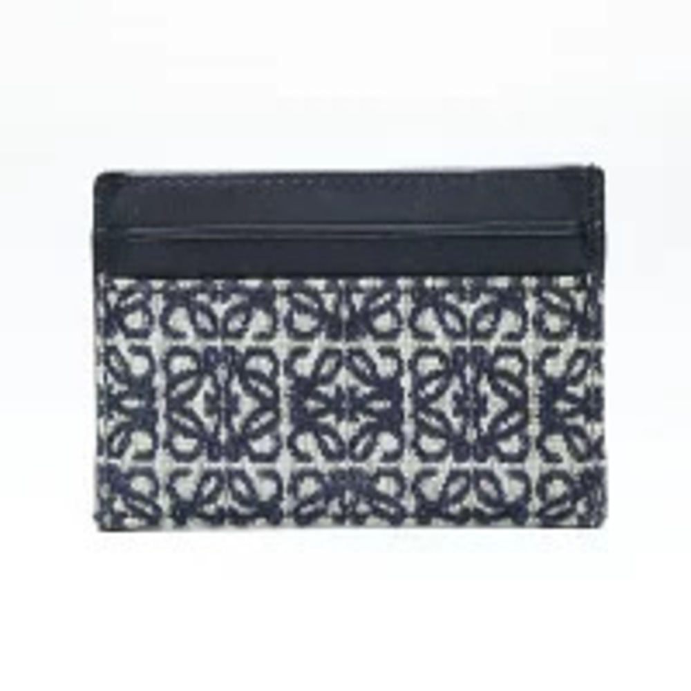 Loewe Anagram Jacquard Card Case Wallet Black